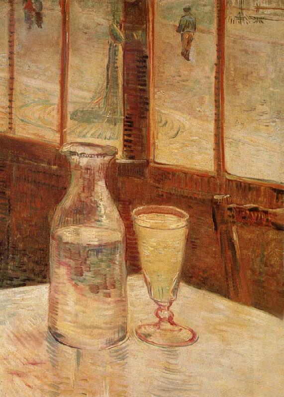 Vincent Van Gogh An absinthe glass and water decanter